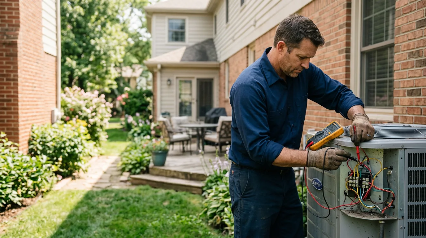 HVAC technician working near Saint Croix Falls, WI